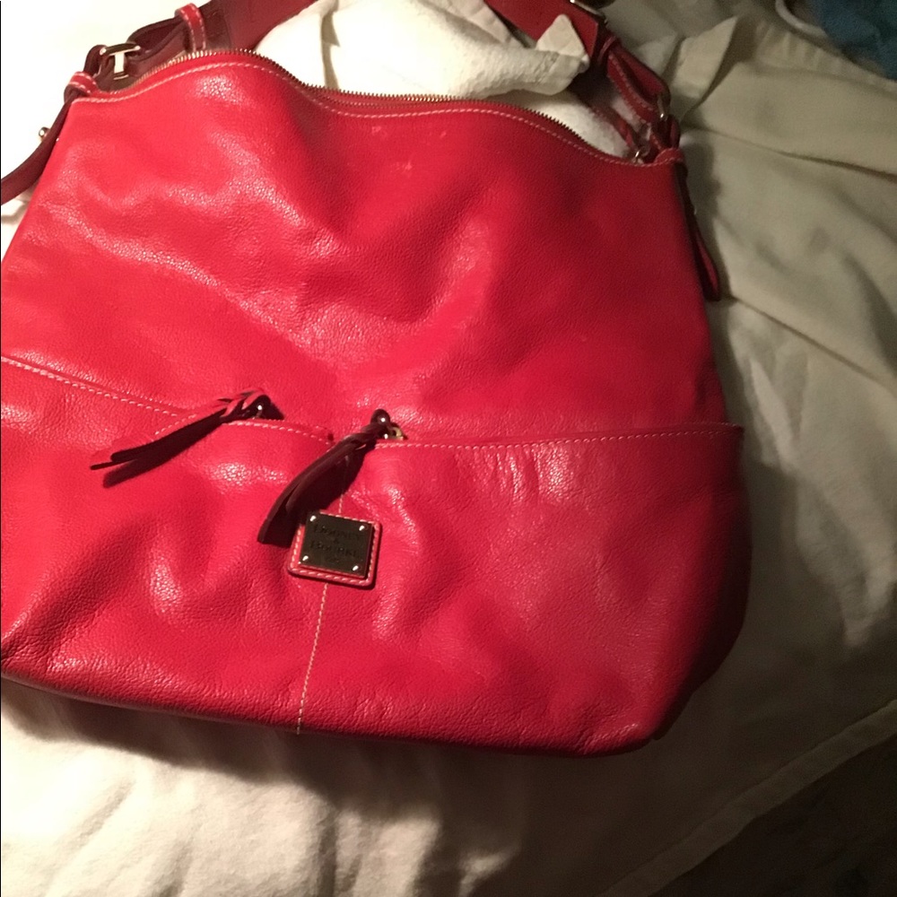 Dooney & Bourke Red Large Hobo Bag